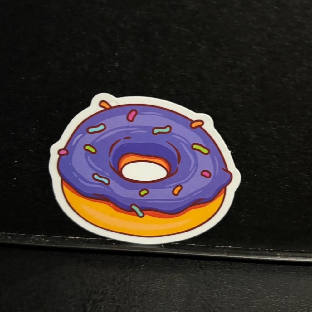 PURPLE SPRIKLE DOUNT STICKER